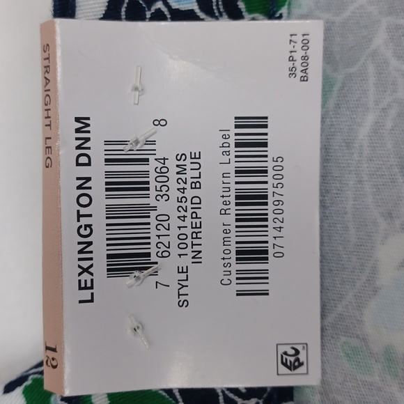 Charter Club Lexington Geo-Print Straight-Leg Jeans, Intrepid Blue - Picture 12 of 13